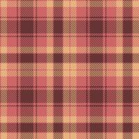 Modern Seamless Tartan featuring Vibrant Fuzzy Wuzzy and Rustic City Roast Textile Design vector