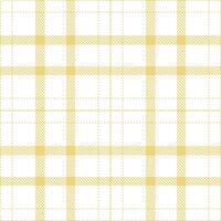 Iridescent Beach House Tartan patterns fabric texture. Modern Mellow White Seamless Tartan vector