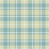 Rich White and Dusty Shallow Water Ground Seamless Tartan Textile Design vector