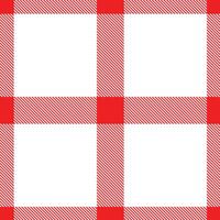 Highland Hong Se Red Tartan patterns fabric texture. Modern Rich White Seamless Tartan vector