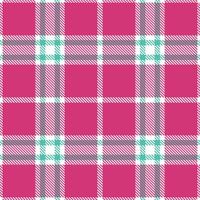 Deep White and Warm Magentarama Seamless Tartan Textile Design vector
