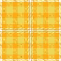 Plaid pattern seamless. Deep Clementine Jelly and Pastel White Tartan Textile Design. vector