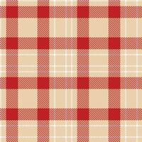 Plaid pattern seamless. Highland Rum Custard and Sandy White Tartan Textile Design. vector