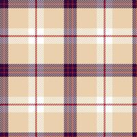 Vibrant Dark Violet Seamless Tartan with Iridescent Ghost Pepper accents Textile Design vector