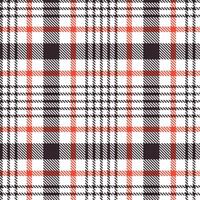 Modern Dusty White and Vibrant Smoky Charcoal Seamless Tartan Textile Design vector