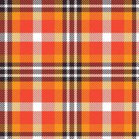 Vivid Smoky Charcoal Seamless Tartan with Light White accents Textile Design vector