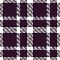 Modern Seamless Tartan featuring Deep White and Autumn Globe Thistle Textile Design vector