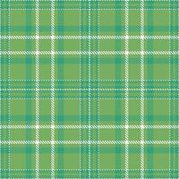 Deep Drying Grass Green Seamless Tartan with Sandy Funk accents Textile Design vector