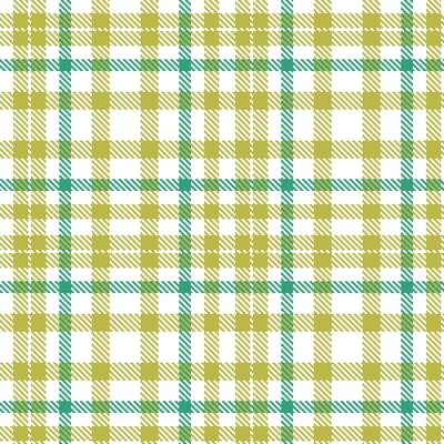 Bright White Tartan patterns fabric texture. Modern Autumn Japanese Fern Seamless Tartan