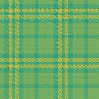 Modern Bright Funk and Autumn Drying Grass Green Seamless Tartan Textile Design vector