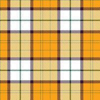 Muted Billiard Table and Smoky Pico Orange Seamless Tartan Textile Design vector