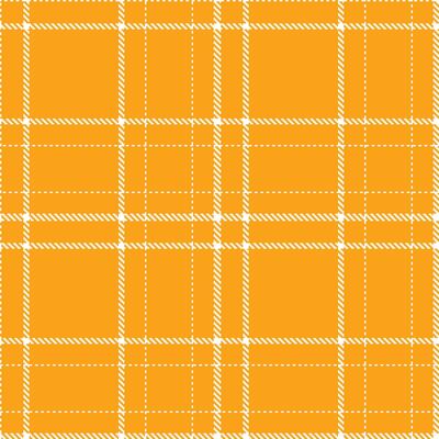 Plaid pattern seamless. Neon White and Vivid Pico Orange Tartan Textile Design.