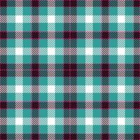 Rustic Magenta Elephant and Dusky Baltic Green Seamless Tartan Textile Design vector