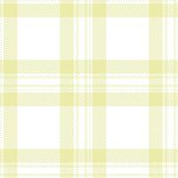 Plaid pattern seamless. Vivid White and Fire Kiwi Ice Cream Tartan Textile Design. vector