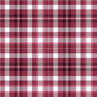 Muted White Seamless Tartan with Fire Tibetan Red accents Textile Design vector