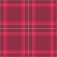 Smoky White Tartan patterns fabric texture. Modern Rustic Tibetan Red Seamless Tartan vector