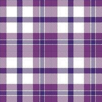 Dark Windsor Tartan patterns fabric texture. Modern Dusky White Seamless Tartan vector