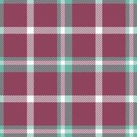 Deep Tropic Turquoise and Rich Raspberry Pudding Seamless Tartan Textile Design vector