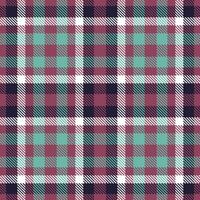 Fire Raspberry Pudding Seamless Tartan with Mellow Dark Knight accents Textile Design vector