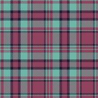 Plaid pattern seamless. Neon Tropic Turquoise and Highland Raspberry Pudding Tartan Textile Design. vector