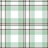 Modern Neon White and Highland Downing to Earth Seamless Tartan Textile Design vector