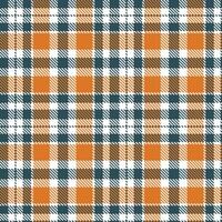 Warm White Seamless Tartan with Classic Atlantic Deep accents Textile Design vector
