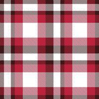 Plaid pattern seamless. Warm Dark Sienna and Deep White Tartan Textile Design. vector