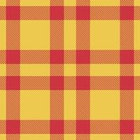 Dusky Fish Finger Seamless Tartan with Soft Etruscan Red accents Textile Design vector