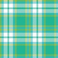 Plaid pattern seamless. Soft Citrus and Dusty Turquoise Surf Tartan Textile Design. vector