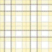 Modern Cool Frosted Cocoa and Metallic Creamy Corn Seamless Tartan Textile Design vector