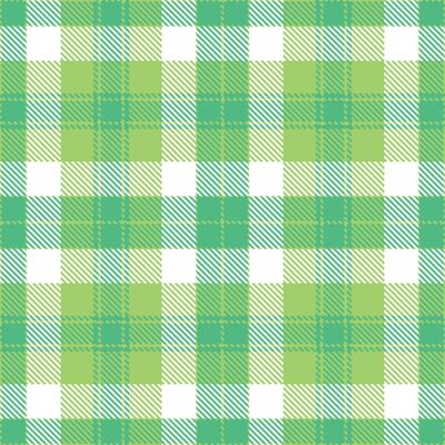 Modern Seamless Tartan featuring Vintage Tropical Light and Neon Spearmint Burst Textile Design