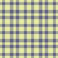 Plaid pattern seamless. Pale Lemon Pepper and Dusty Strong Iris Tartan Textile Design. vector