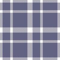 Pastel White Tartan patterns fabric texture. Modern Classic Strong Iris Seamless Tartan vector