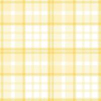 Dusky Egg White and Deep White Seamless Tartan Textile Design vector