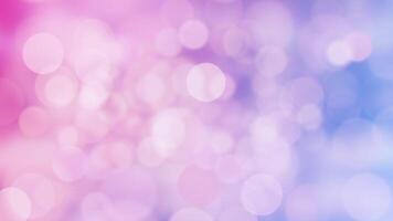 Abstract bokeh background with gently flickering bokeh light spheres on a pink blue color gradient. This elegant animation is full HD and a seamless loop. video