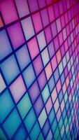 Retro nightclub illuminated LED dance floor with a mosaic pattern of flashing multicolored LED disco lights. This fun party or event vertical background animation is full HD and looping. video