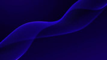 azul brilhando onda em azul fundo. abstrato brilhando digital cyber onda em movimento, grande dados visualização, futurista e tech. líquido o negócio fundo. introdução animação. 3d, 4k, desatado ciclo video