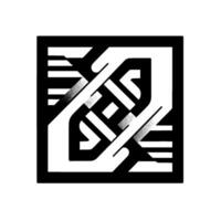 Geometric abstraction of interwoven hands and abstract shapes within a square frame, evoking connection and unity with dotted textures. vector