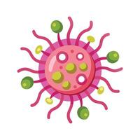 Bacillus Bloom on White Background vector