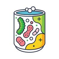 BacteriaInduced Foodborne Botulism in Canned Food vector