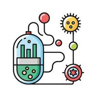 Bacteria Generating Renewable Biohydrogen Gas vector
