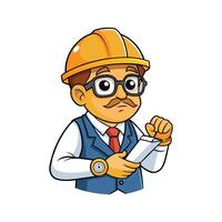 Dedicated Worker Observing Watch and Blueprint vector