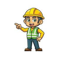 Employee Actively Directing Workflow vector