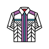 Chic Geometric Pattern Shirt Design vector