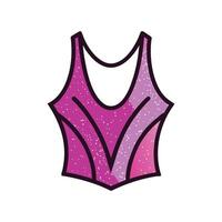 Chic Glittered Party Top Design vector