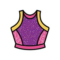 Trendy Glittered Party Top Illustration vector