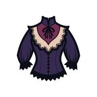 Unique Gothic Dark Lace TShirt Art vector