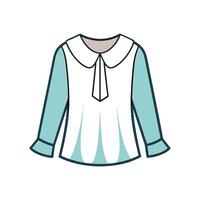 Chic Light Chiffon Blouse Design vector