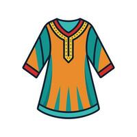 Stylish Loose Fit Boho Tunic Graphic vector