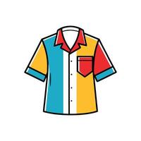 Unique Loose Fit Resort TShirt Art vector